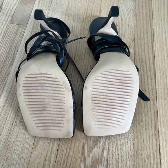 MARC FISHER Tie-Up Heeled Sandals - Picture 4 of 7